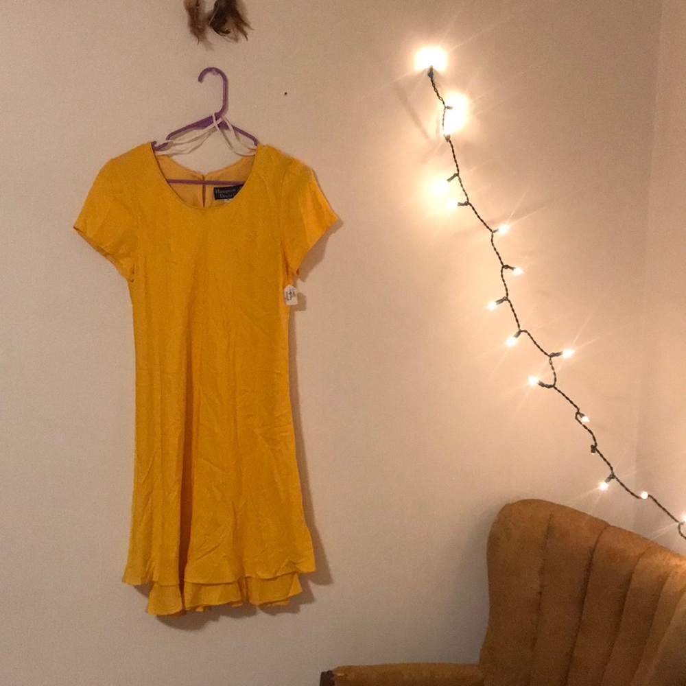 Vintage 1980’s Yellow Dress